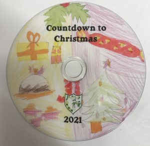 cd disc childrens christmas images drawn by children countdown to christmas in words 2021